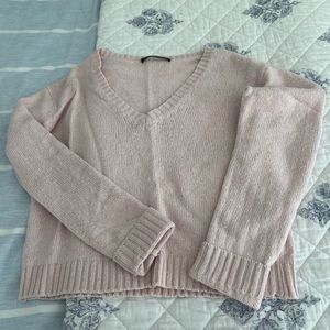 Women’s Brandy Melville Pink V-neck Sweater